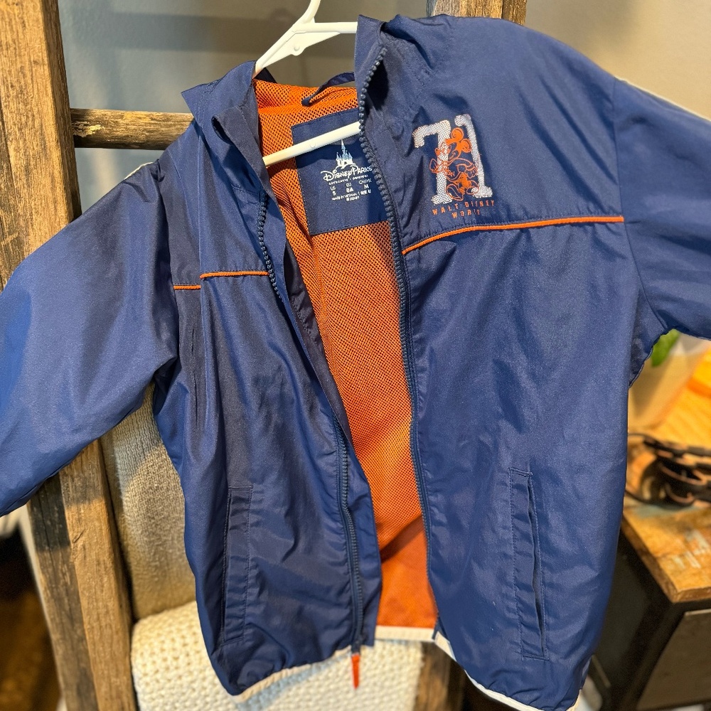 Disney Brand - Navy Blue rain jacket - Bought at Disney World